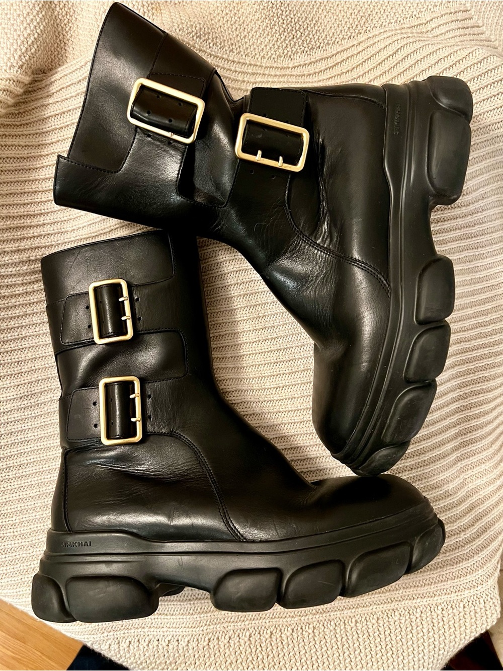 Jonathan Simkhai Sid Boots 41 Moto NEW - Picture 1 of 12